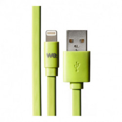 Câble USB / Lightning plat 1m - Vert