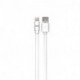 Câble USB / Lightning plat 1m - Blanc
