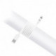 Câble USB / Lightning plat 1m - Blanc