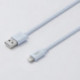 Câble USB/Lightning en silicone - 2m - bleu