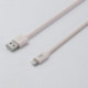 Câble USB/Lightning en silicone - 2m - rose