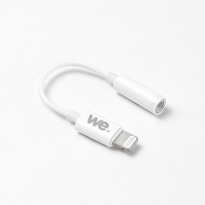 Adaptateur USB-C/jack 3.5mm femelle - blanc - WE