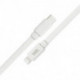 WE Câble USB-C/Lightning mâle/mâle plat 1m - blanc