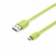 Câble USB / Micro USB plat 1m - connecteurs reversibles