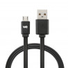 Câble USB Micro USB plat 2m - connecteurs reversibles