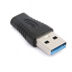 WE Adaptateur USB-C femelle/USB mâle - USB 3.2 gen 1 - Charge 9V/2A - Noir