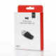 WE Adaptateur USB-C femelle/USB mâle - USB 3.2 gen 1 - Charge 9V/2A - Noir