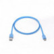 Câble USB-C / USB plat USB 3.1 gen 2 - 1m - Bleu