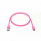 Câble USB-C / USB plat USB 3.1 gen 2 - 1m - Rose