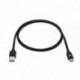 Câble USB-C / USB plat USB 3.1 gen 1 - 2m - Noir