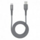 Câble USB/USB-C 3.2 gen 1 mâle/mâle avec cordon en nylon + kevlar 400D - 1m