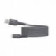 Câble USB/USB-C 3.2 gen 1 mâle/mâle avec cordon en nylon + kevlar 400D - 1m