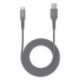 Câble USB/USB-C 3.2 gen 1 mâle/mâle avec cordon en nylon + kevlar 400D - 2m