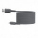 Câble USB/USB-C 3.2 gen 1 mâle/mâle avec cordon en nylon + kevlar 400D - 2m