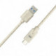 Câble USB-C/USB A écoconçu avec 35% de matières recyclées - 2m