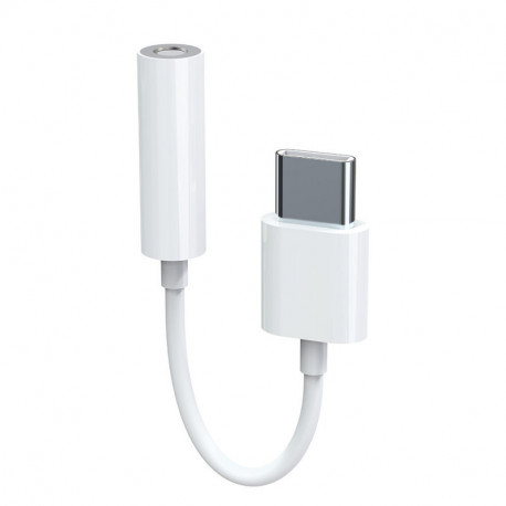 Adaptateur USB-C/jack 3.5mm femelle - blanc