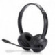 Casque micro WE connexion bluetooth ou câble jack 3.5mm - Micro pivotant noir