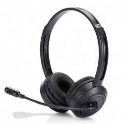 Casque micro WE connexion bluetooth ou câble jack 3.5mm - Micro pivotant noir