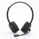 Casque micro WE connexion bluetooth ou câble jack 3.5mm - Micro pivotant noir