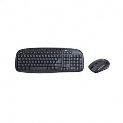 Bundle Clavier + Souris Sans Fil WE - 1600 DPI - 8 touches multimédias - 2.4 GHz - Plug & Play - Portée 8 m - Fonction sommeil