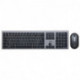 Bundle clavier souris sans fil 2,4G - Bluetooth - Noir