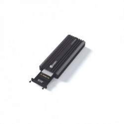 Boitier externe SSD M2 , double interface NVMe+Sata, USB3.2, câble USB C- USB C/A inclus - tout en alu