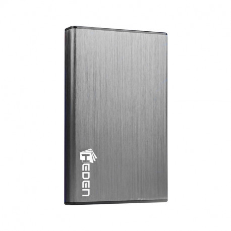 Boitier externe USB3.0 pour DD 2.5'' aluminium brossé silver HEDEN