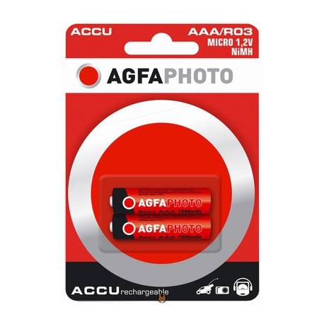 AGFA Pack de 4 piles AAA rechargeables