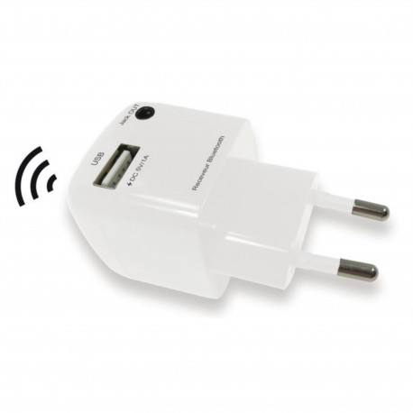 HEDEN Receveur Bluetooth en prise murale - Port USB + cable jack