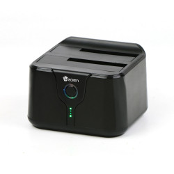 HEDEN Dual Dock pour 2 disques durs S-ata 3.5"/2.5" USB 3.0 - back up