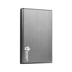 HEDEN Boitier externe USB 3.0 pour disque dur 2.5" - Aluminium brossé - silver