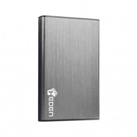 HEDEN Boitier externe USB 3.0 pour disque dur 2.5" - Aluminium brossé - silver