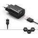 Chargeur secteur 2.4A + câble micro USB 1m noir