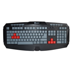 HEDEN Clavier GAMER - 104 touches - 10 touches multimedia - 8 touches jeux