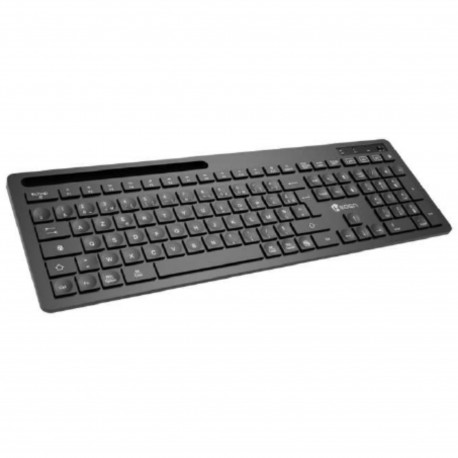 HEDEN Clavier sans fil 104 touches - support téléphone intégré - Connexion Bluetooth - Piles incluses