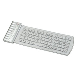 HALTERREGO Mini Clavier Bluetooth en Silicone - Silver