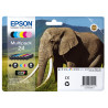 EPSON Multipack Eléphant 24 Claria Photo HD N,C,M,J,Cc,Mc 29,1ml