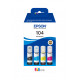 EPSON 104 Multipack Encre Ecotank N,C,M,J 4x65ml