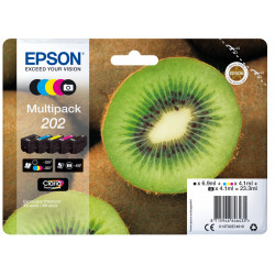 EPSON 202 Kiwi Multipack Encre Claria Premium N,C,M,J 1x6,9ml+3x4,1ml