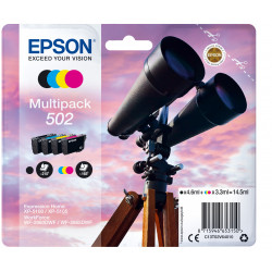 EPSON 502 Jumelles Multipack Encre N,C,M,J 1x4,6ml+3x3,3ml