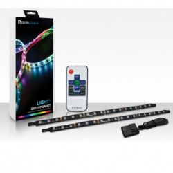 Kit 2 bandes LED RGB 30 cm magnétiques et autocollantes + télécommande + connecteur molex