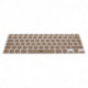 WE Clavier de protection pour Macbook Or - Compatible Macbook Pro 13.3 / Pro 15.4 / Pro 17 / Imac Wireless