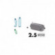 DICOTA D31882-RPET Pochette accessoires Ecologique Pouch MOTION Gris - 230 x 80 x 90 mm - Garantie à vie