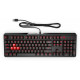 HP OMEN 1100 Clavier Noir voyant rouge - pieds réglable 2 positions - câble à protection nattée