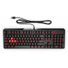 HP OMEN 1100 Clavier Noir voyant rouge - pieds réglable 2 positions - câble à protection nattée