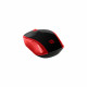 Souris sans fil HP 200 Rouge et noir - Forme galbée - 2 piles AAA 1000 ppp