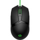 HP Pavilion Gaming 300 - Souris Filaire Noire et Verte - Ambidextre - 8 boutons