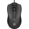 HP 100 - Souris filaire - Noir - Ambidextre - 1600 PPP