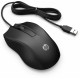 HP 100 - Souris filaire - Noir - Ambidextre - 1600 PPP