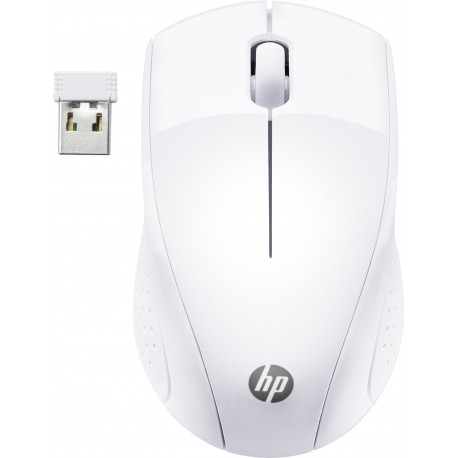 HP 220 - Blanc - Souris sans fil - Résolution capteur 1300 dpi - 3 boutons - autonomie jusqu'à 15 mois en usage quotidien